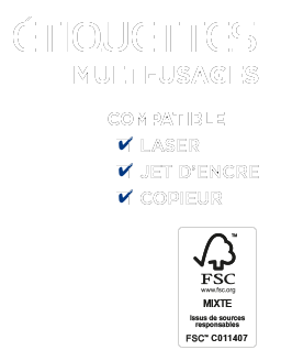 Étiquettes multi-usages compatibles laser, jet d’encre, copieur, certifiées FSC